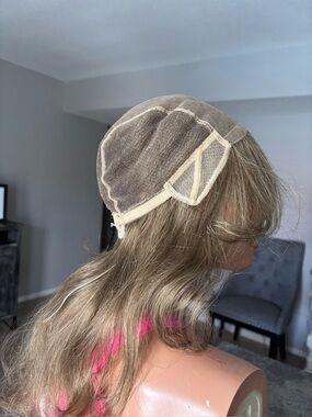 Blonde wavy Hair Wig full lace/ hand tide wig. Germany wig.
